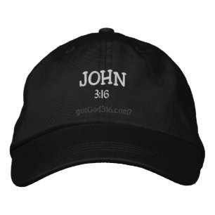 Casquette Brodée JOHN gotGod316.com Laine 3:16