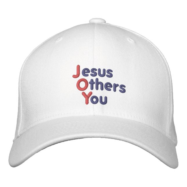 Casquette Brodée JOIE Jésus Autres Vous La Customisez (Devant)
