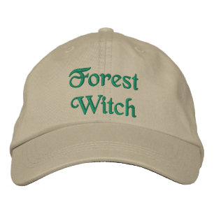 Casquette Brodée Jolie citations de sorcière de forêt Vert Kaki