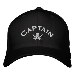 Casquette Brodée Jolly roger pirate capitaines 