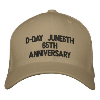 Casquette Brodée Jour J 6 juin 65e anniversaire