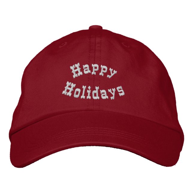Casquette Brodée Joyeuses fêtes (Devant)