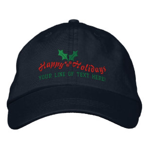 Casquette Brodée Joyeuses Fêtes Personnalisées