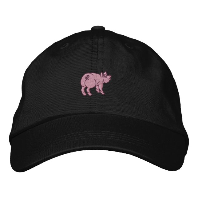 Casquette Brodée Juste Un Petit Cochon Mignonne (Devant)