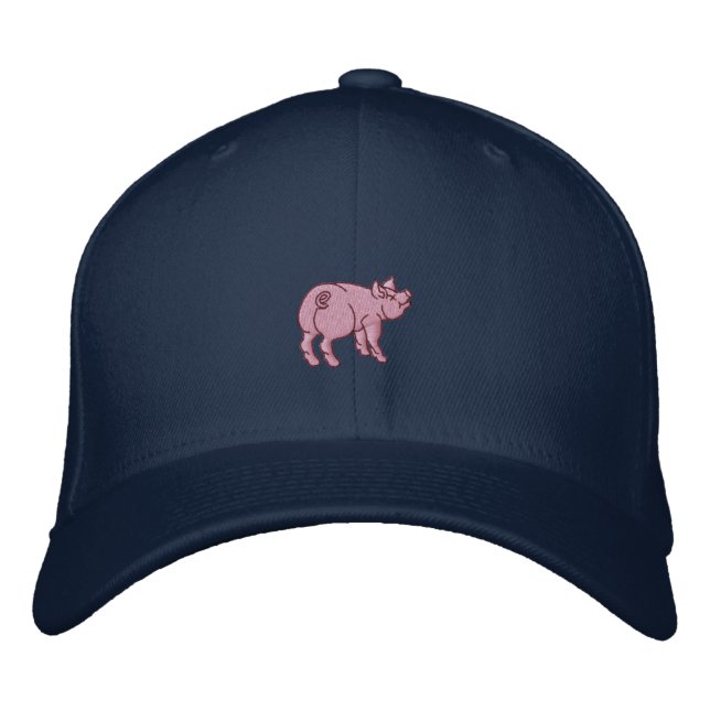 Casquette Brodée Juste Un Petit Cochon Mignonne (Devant)