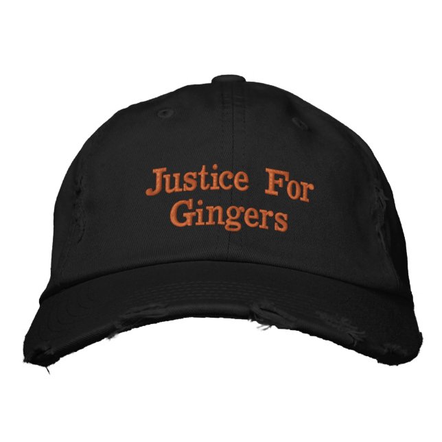 Casquette Brodée Justice Pour Gingers (Devant)