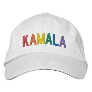 Casquette Brodée Kamala typographie arc-en-ciel fierté gay lgbt