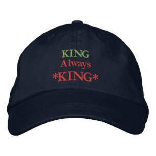 Casquette Brodée KING Always KING Citations de motivation imprimées