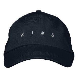 Casquette Brodée KING Navy-Casquette parfait pour toutes les occasi