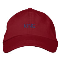 KING Text Color - Heavavavy Red Color-Casquette Co
