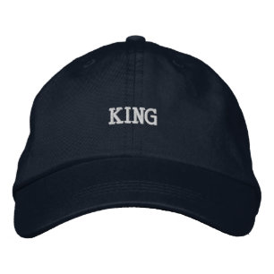 Casquette Brodée KING Texte ajustement parfait et confort toute la