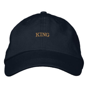 Casquette Brodée KING Texte Imprimé-Casquette Sports Joueur d'exerc