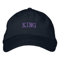 KING Unique et bon Élégant Brodé-Casquette