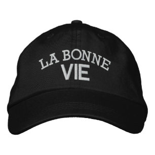 Casquette Brodée La Bonne Vie ... : ) par SRF
