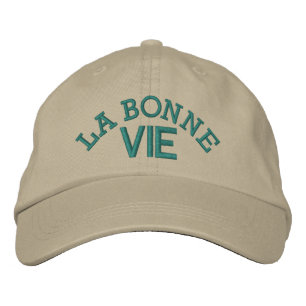 Casquette Brodée La Bonne Vie ... : ) par SRF
