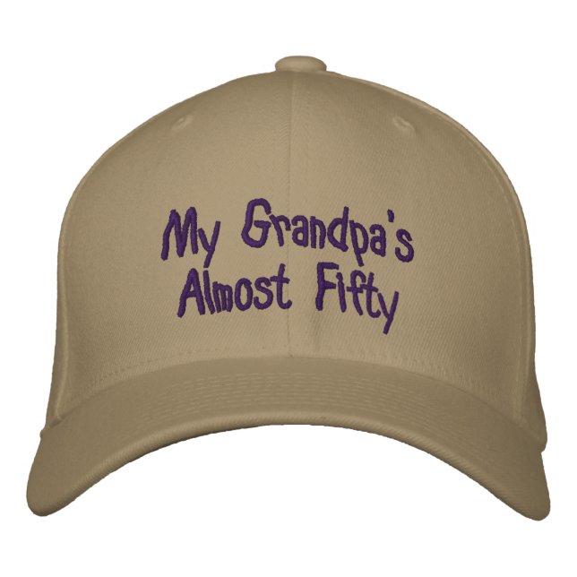 Casquette Brodée La cinquantaine de mon grand-père (Devant)