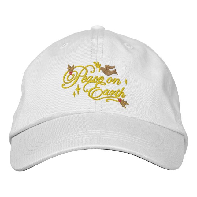 Casquette Brodée La colombe de la paix (Devant)