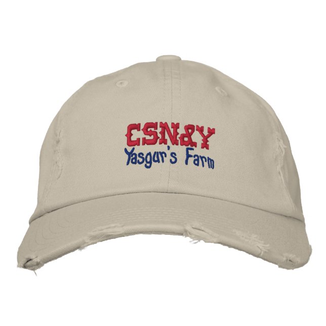Casquette Brodée La ferme de CSN&Y Yasgur (Devant)