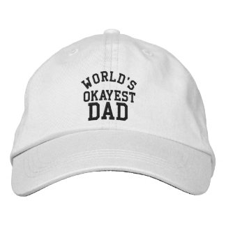 Casquette Brodée La Fête des pères papa la plus Okayest du monde Dr