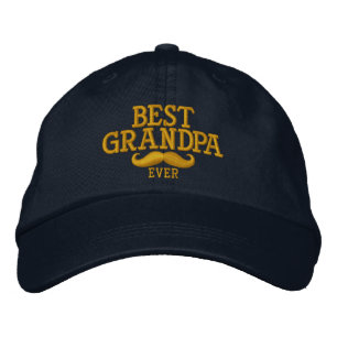 Casquette Brodée La meilleure broderie de moustache de grand-papa