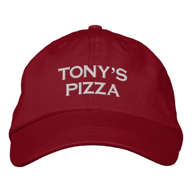 CASQUETTE BRODÉE LA PIZZA DE TONY (Devant)