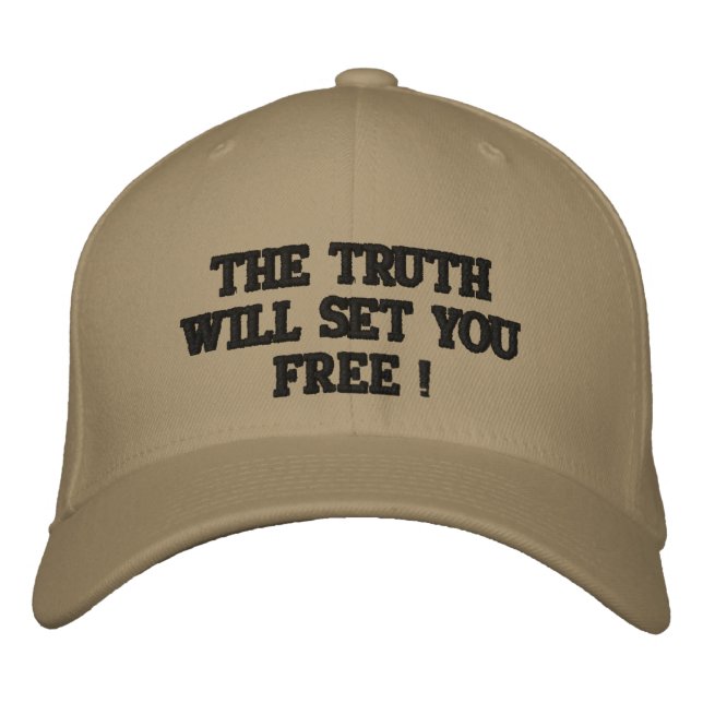 CASQUETTE BRODÉE LA VÉRITÉ VOUS LIBÉRERA ! (Devant)
