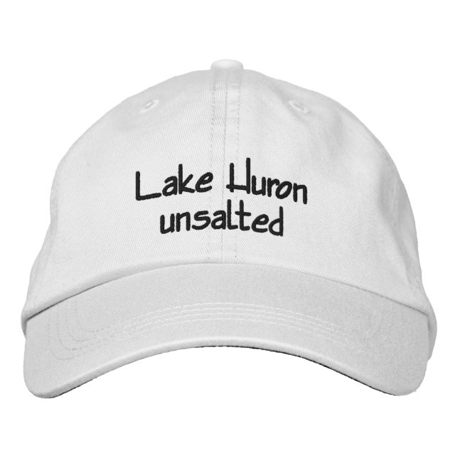 Casquette Brodée Lac Huron - non salé (Devant)