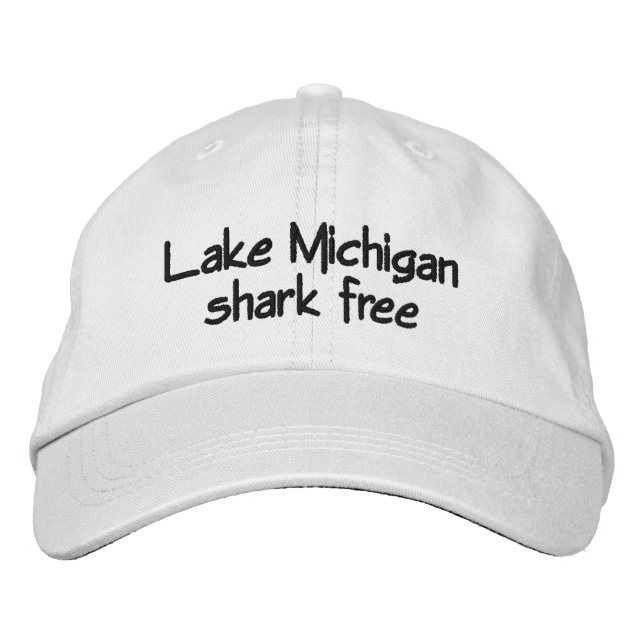 Casquette Brodée Lac Michigan - sans requin (Devant)