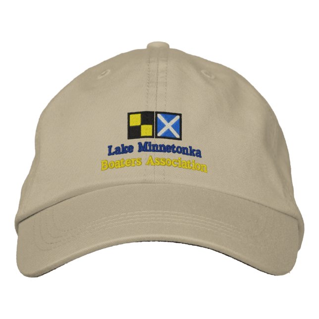 Casquette Brodée Lac Minnetonka, Association des plaisanciers (Devant)