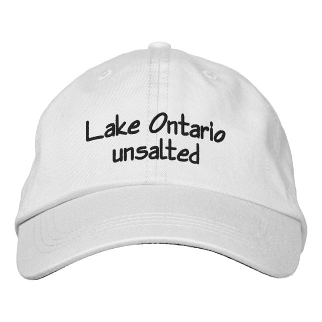 Casquette Brodée Lac Ontario - non salé (Devant)