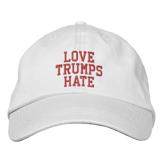 Casquette Brodée L'amour trompe la haine (Devant)