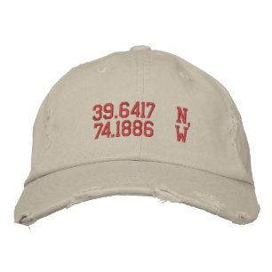 CASQUETTE BRODÉE LATITUDES LONGITUDES LBI