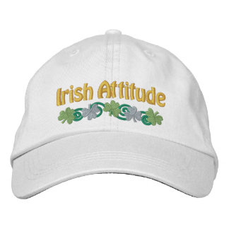 Casquette Brodée L'attitude et les Shamrocks irlandais