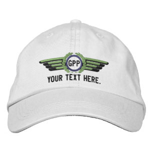 Casquette Brodée Lauréats d'aviation Monogrammes personnalisés Ai