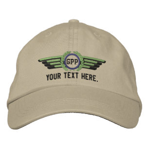 Casquette Brodée Lauréats d'aviation Monogrammes personnalisés Ai