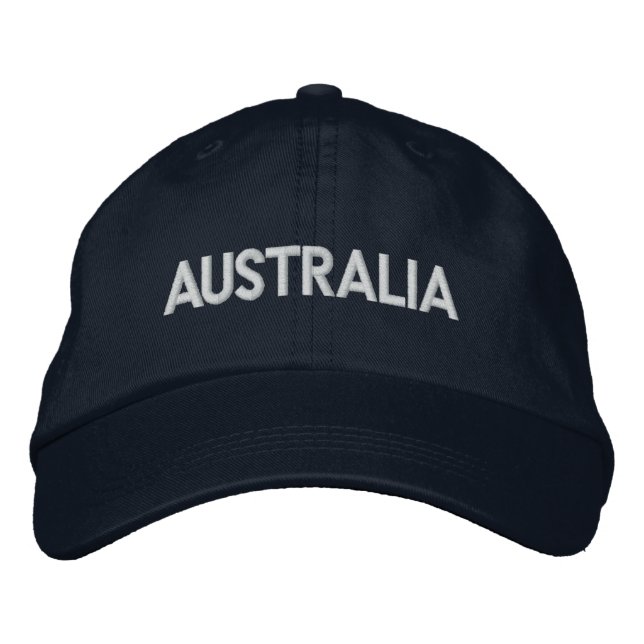 Casquette Brodée L'AUSTRALIE au-dessous du design patriotique (Devant)