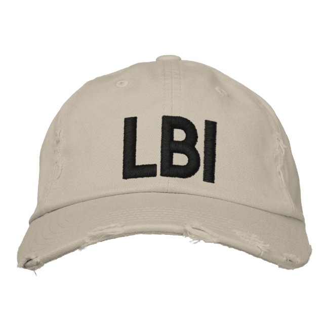 CASQUETTE BRODÉE LBI HAT LONG BEACH ISLAND NEW JERSEY 08008 (Devant)