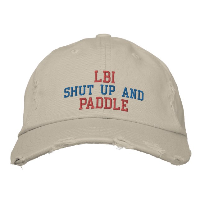 CASQUETTE BRODÉE LBI SHUT UP AND PADDLE HAT (Devant)