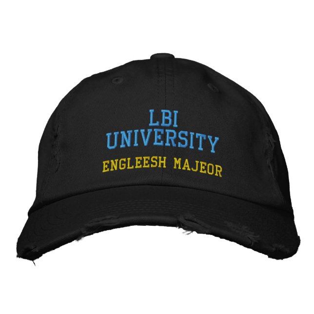 CASQUETTE BRODÉE LBI UNIVERSITÉ MÉTIER ANGLAIS (Devant)
