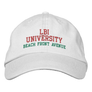 CASQUETTE BRODÉE LBI UNIVERSITY BEACH FRONT AVENUE