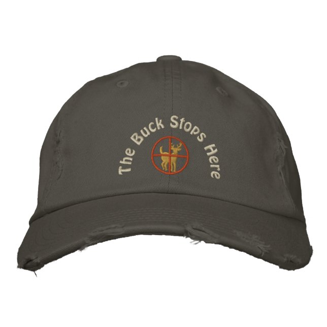 Casquette Brodée Le Buck S'Arrête Ici (Devant)