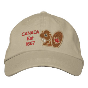 Casquette Brodée Le Canada célèbre le castor en 150 ans