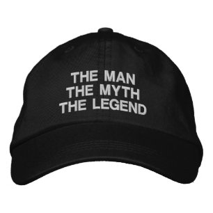 Casquette Brodée Le Chapeau Brodé L'Homme Le Mythe La Légende