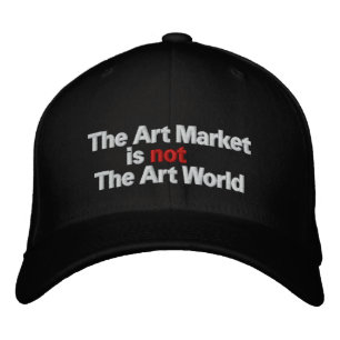 Casquette Brodée Le marché de l'art n'est pas le monde de l'art