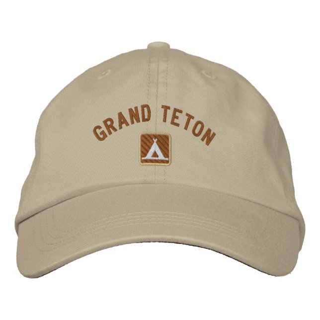 Casquette Brodée Le Parc national de Grand Teton (Devant)