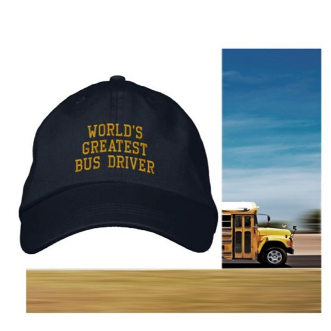 Casquette Brodée Le plus grand conducteur de bus du monde brodé cas (Créateur téléchargé)