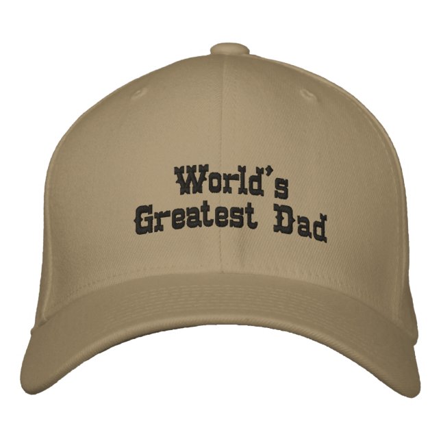 Casquette Brodée Le plus grand papa du monde (Devant)