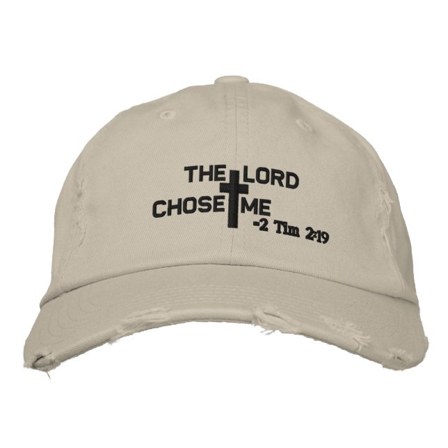 Casquette Brodée Le Seigneur me choisit Customisez-le (Devant)