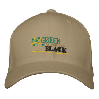 Casquette Brodée Le vert est nouveau noir