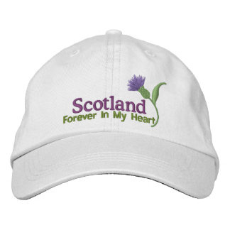 Casquette Brodée L'Écosse dans mon coeur
